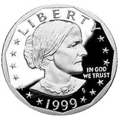 Dolar AS dengan imej Susan B. Anthony