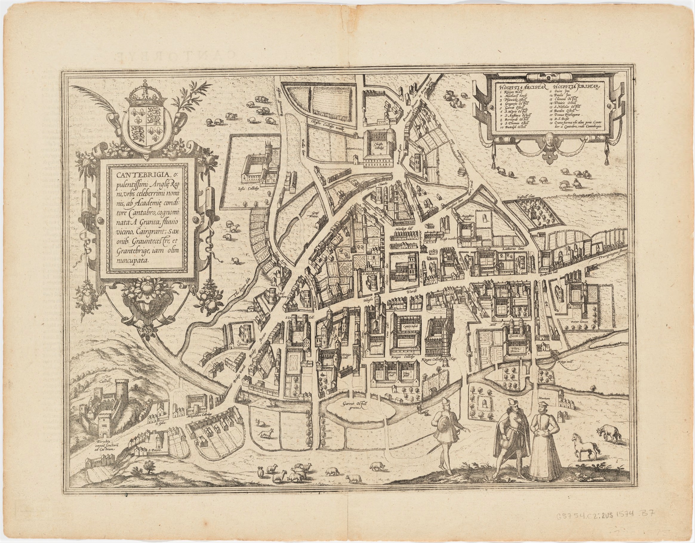 게오르크 브라운과 프란스 호겐베르크의 튜더 시대 캠브리지