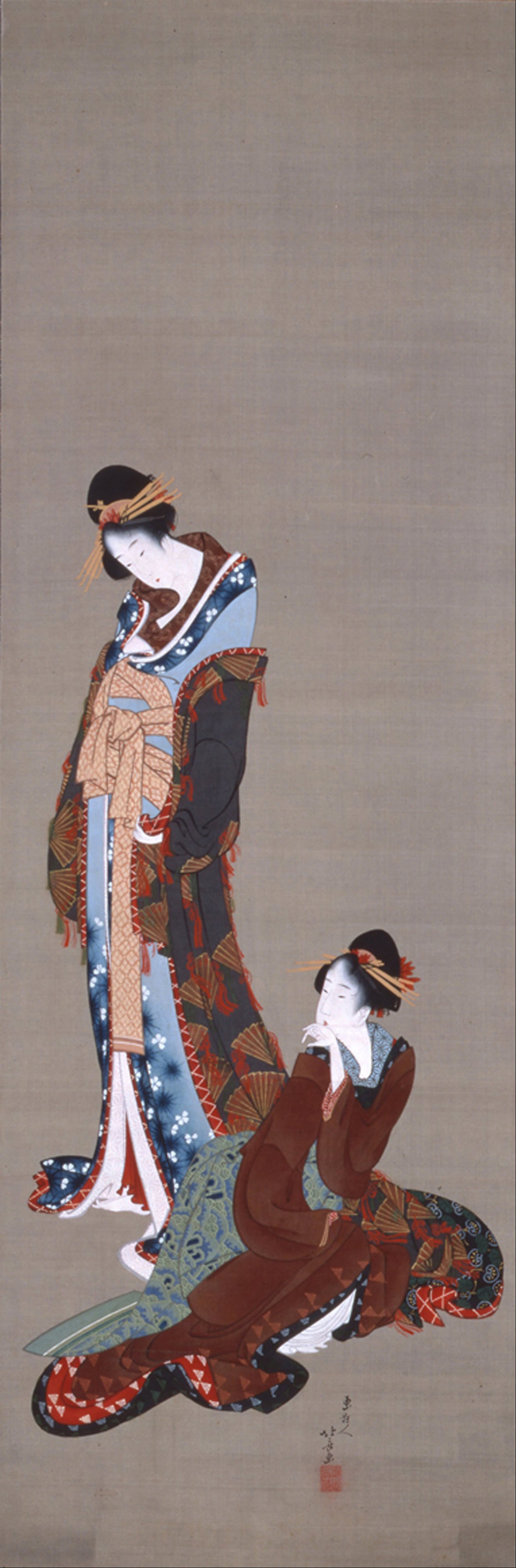 『二美人図일본어』 (두 미인도) (1806~1813년경)