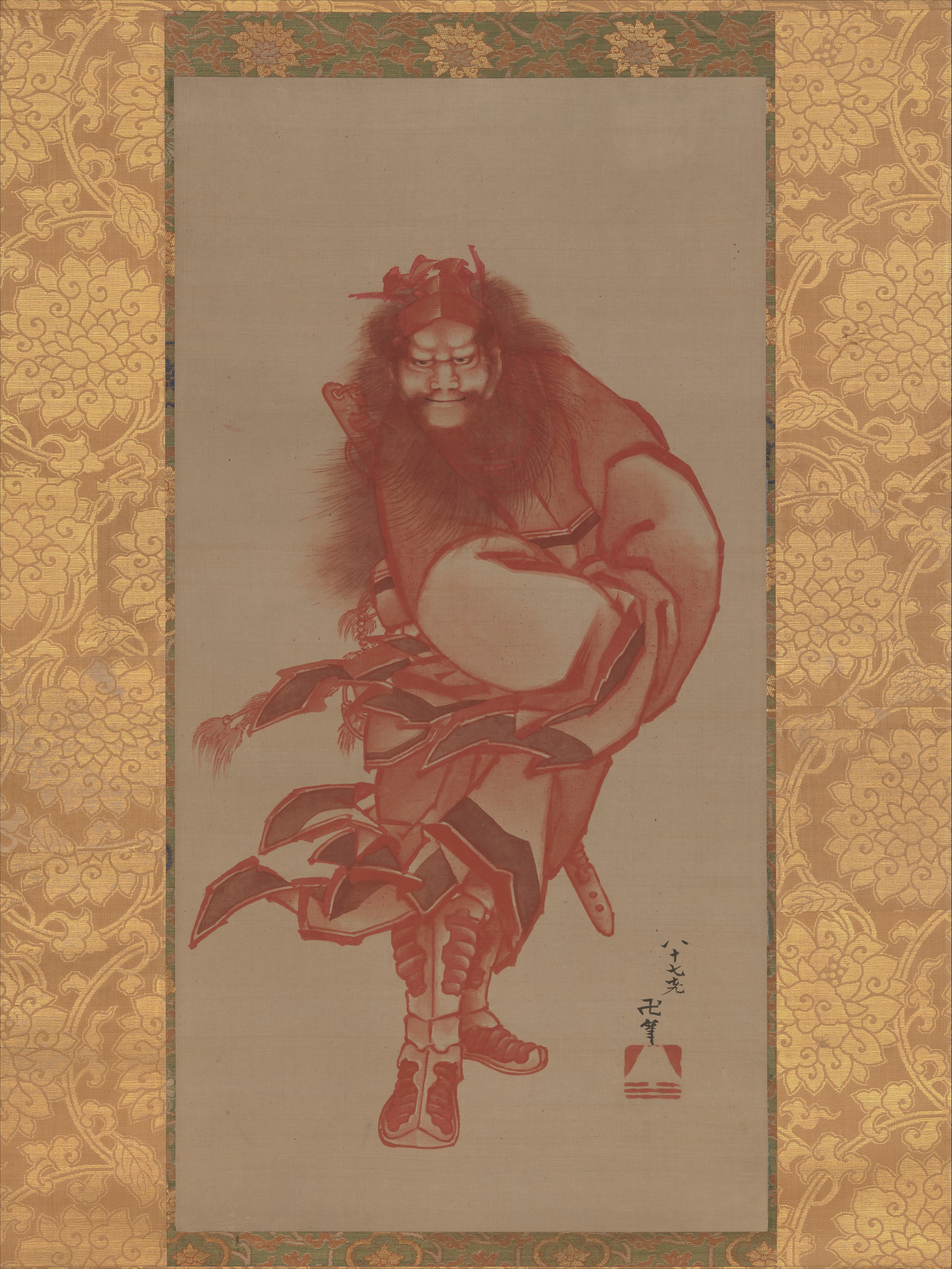 『朱描鍾馗図일본어』 (주묘 쇼키도) (1846년) 메트로폴리탄 미술관 소장.