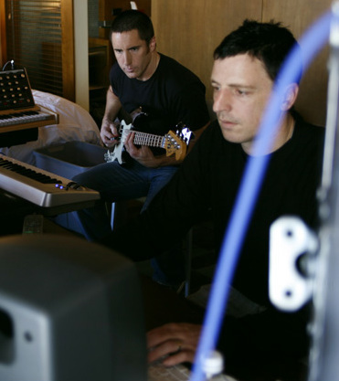 Trent Reznor and Atticus Ross in 2006