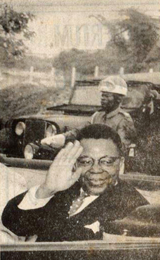 1960년경 조제프 카사부부 대통령