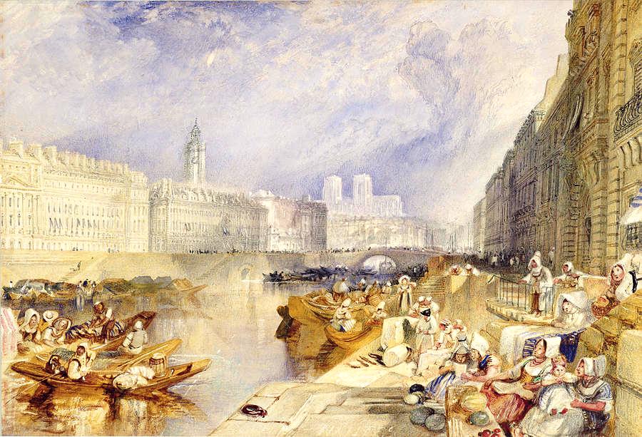 Phong cảnh Nantes nhìn từ Ile Feydeau vào khoảng thời gian Jules Verne chào đời.