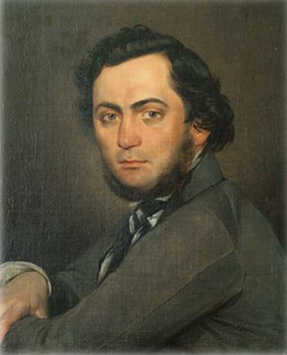 야코프 야넨코가 그린 글린카의 초상화 (1840년)