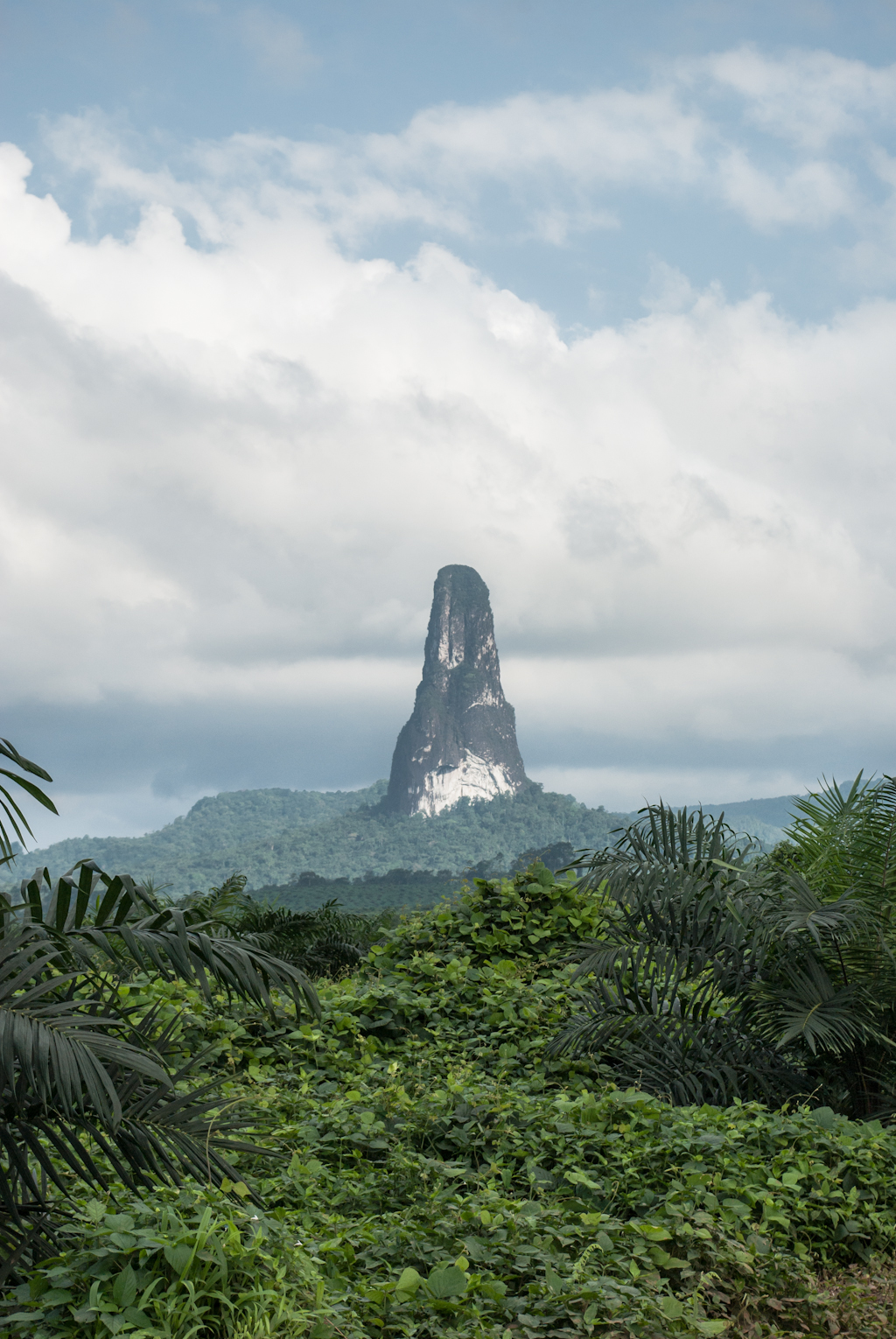 The Pico Cão Grande is a landmark needle-shaped volcanic plug peak in São Tomé and Príncipe