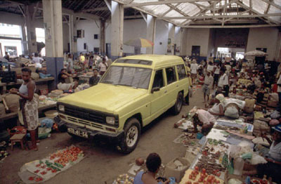 Market in the capital, São Tomé
