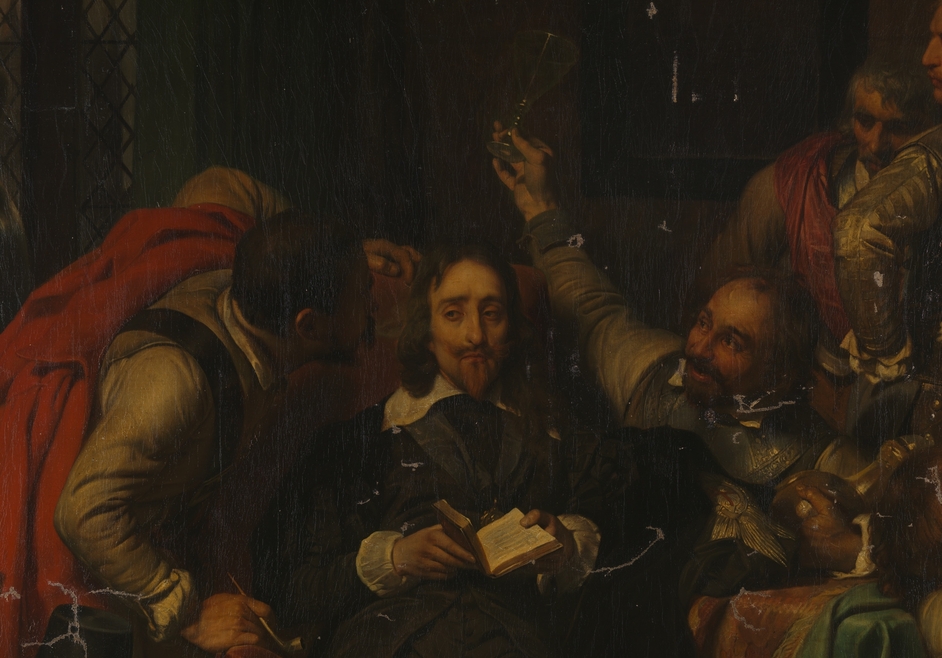 Một bức tranh khác của Delaroche, Charles I bị sĩ nhục bởi tướng sĩ của Cromwell, là một câu chuyện ngụ ngôn cho sự kiện tương tự ở Pháp 144 năm sau và sự chế nhạo chúa.