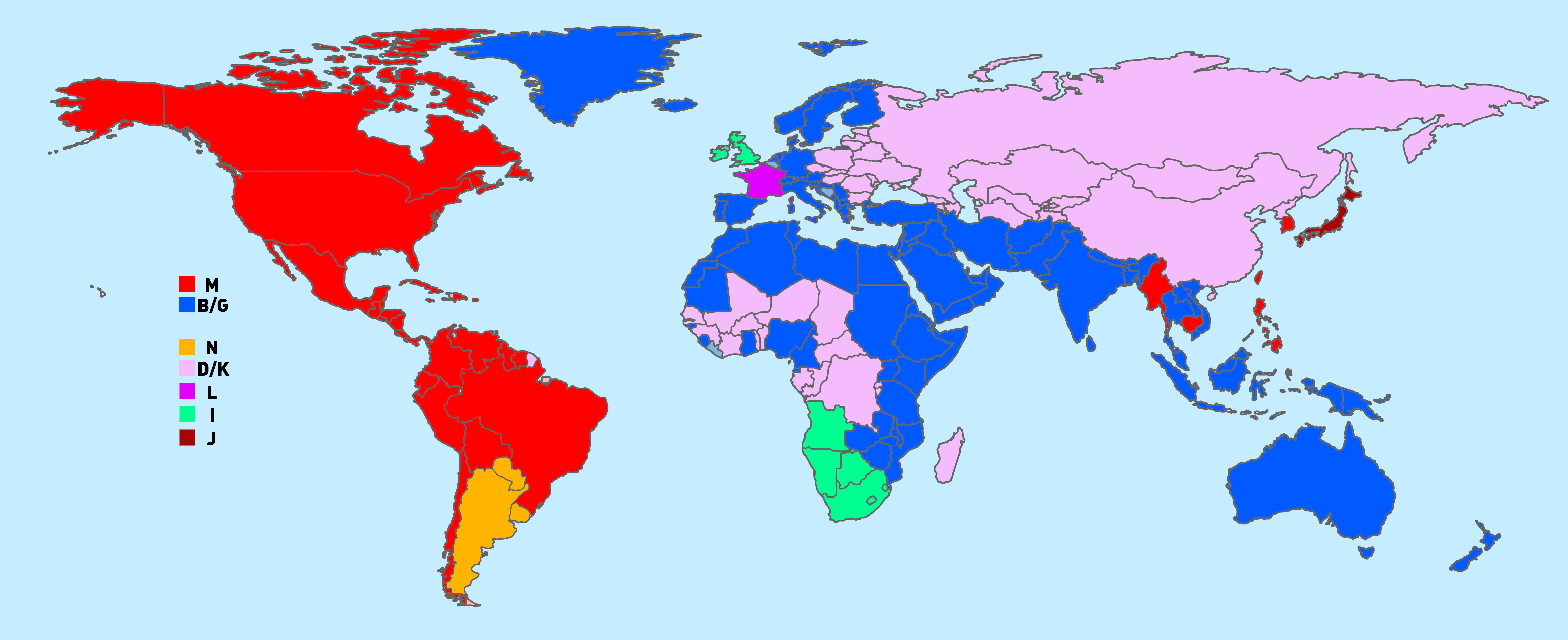 국가별 아날로그 텔레비전 시스템