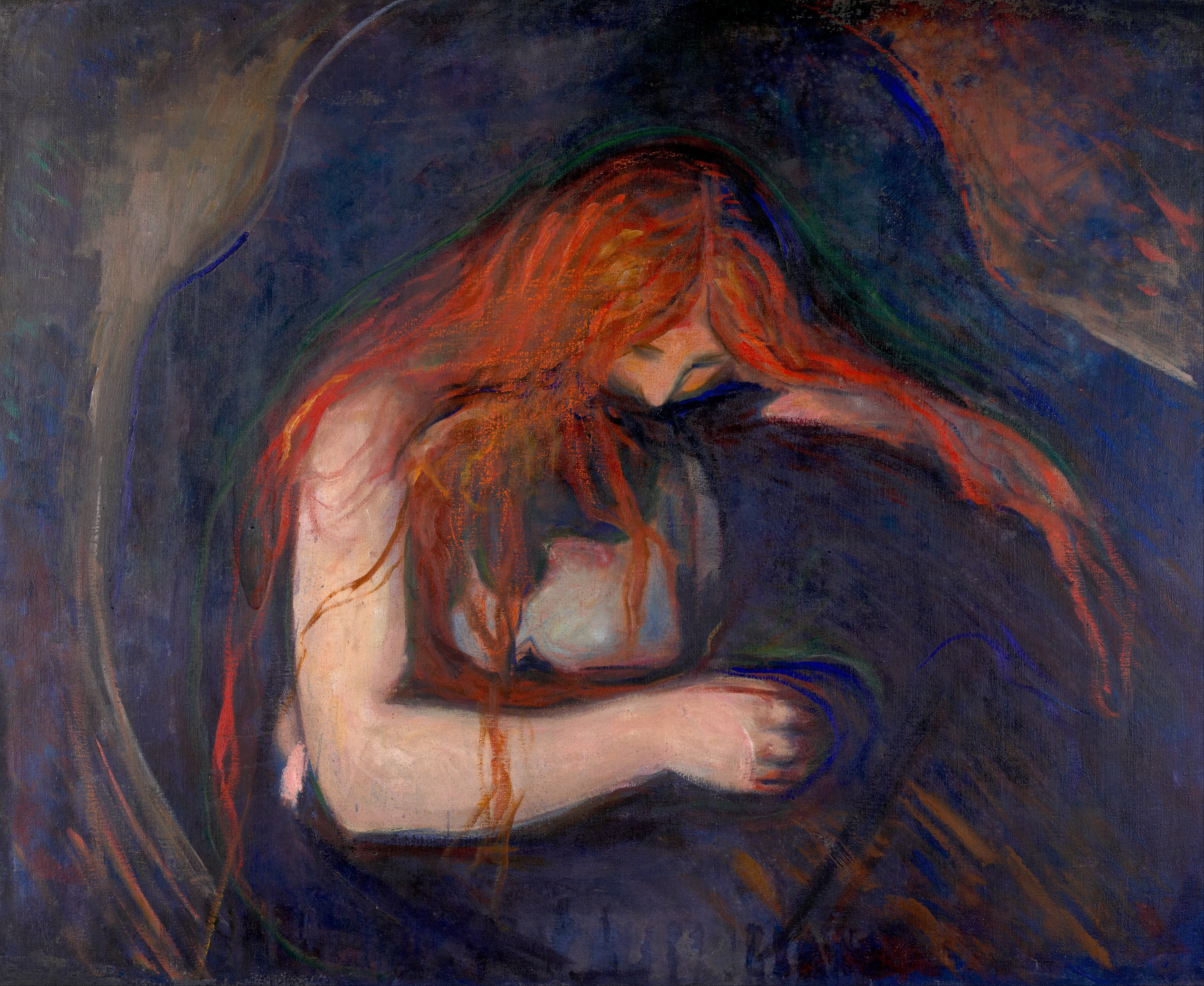 붉은 머리카락을 한 여성의 그림