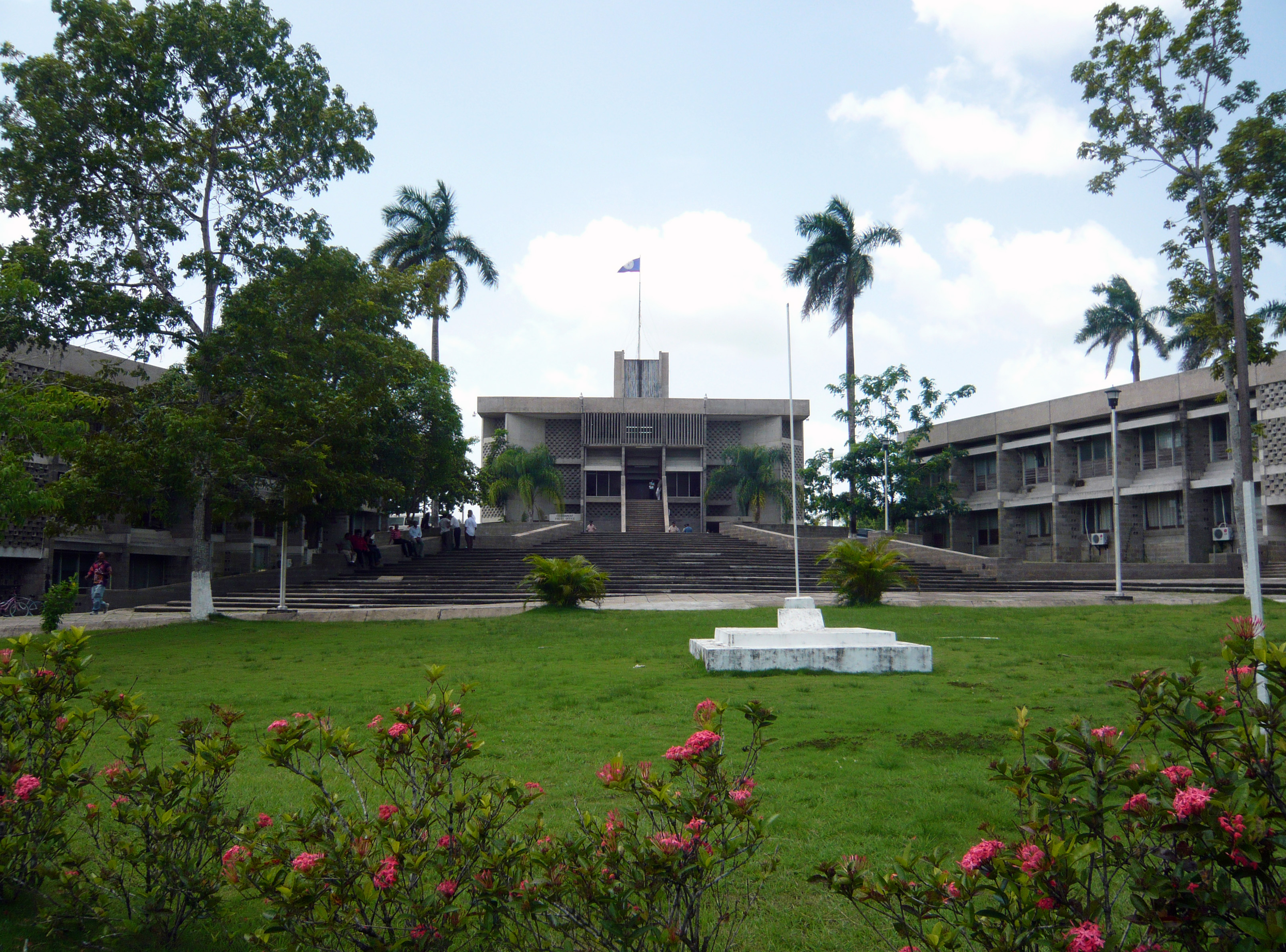 The National Assembly Building in Belmopan.