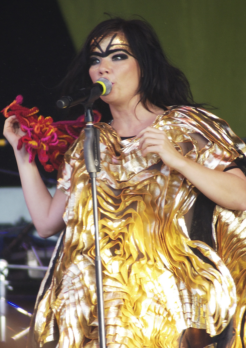 Björk performing at the Big Day Out festival in Melbourne, 2008