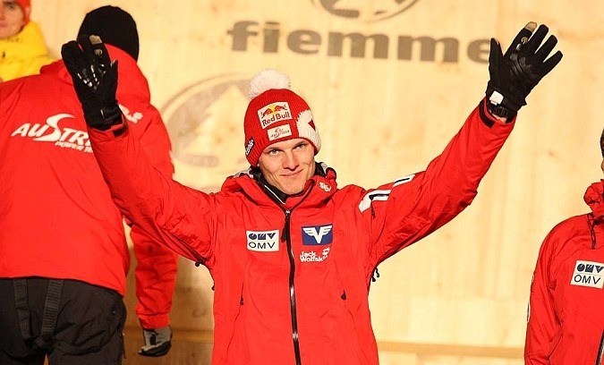 Lễ trao huy chương tại Giải vô địch Thế giới 2013 ở Val di Fiemme (cuộc thi đồng đội).