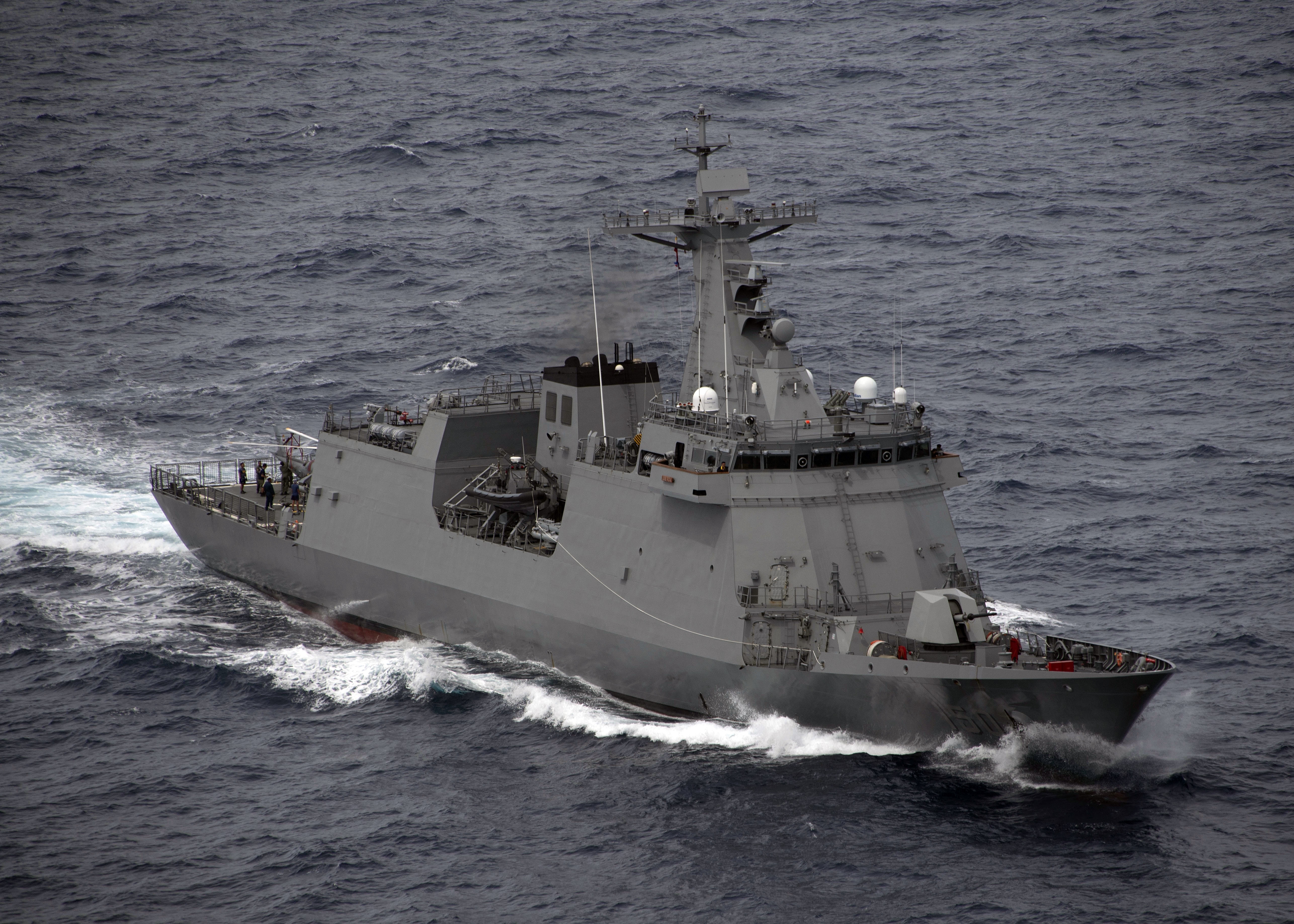 BRP Jose Rizal (FF-150), the lead ship of the Jose Rizal-class of Philippine Navy guided missile frigates, during RIMPAC 2020.