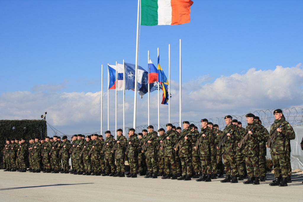 Askar Tentera Darat Ireland sebagai sebahagian daripada Pasukan Kosovo, 2010.