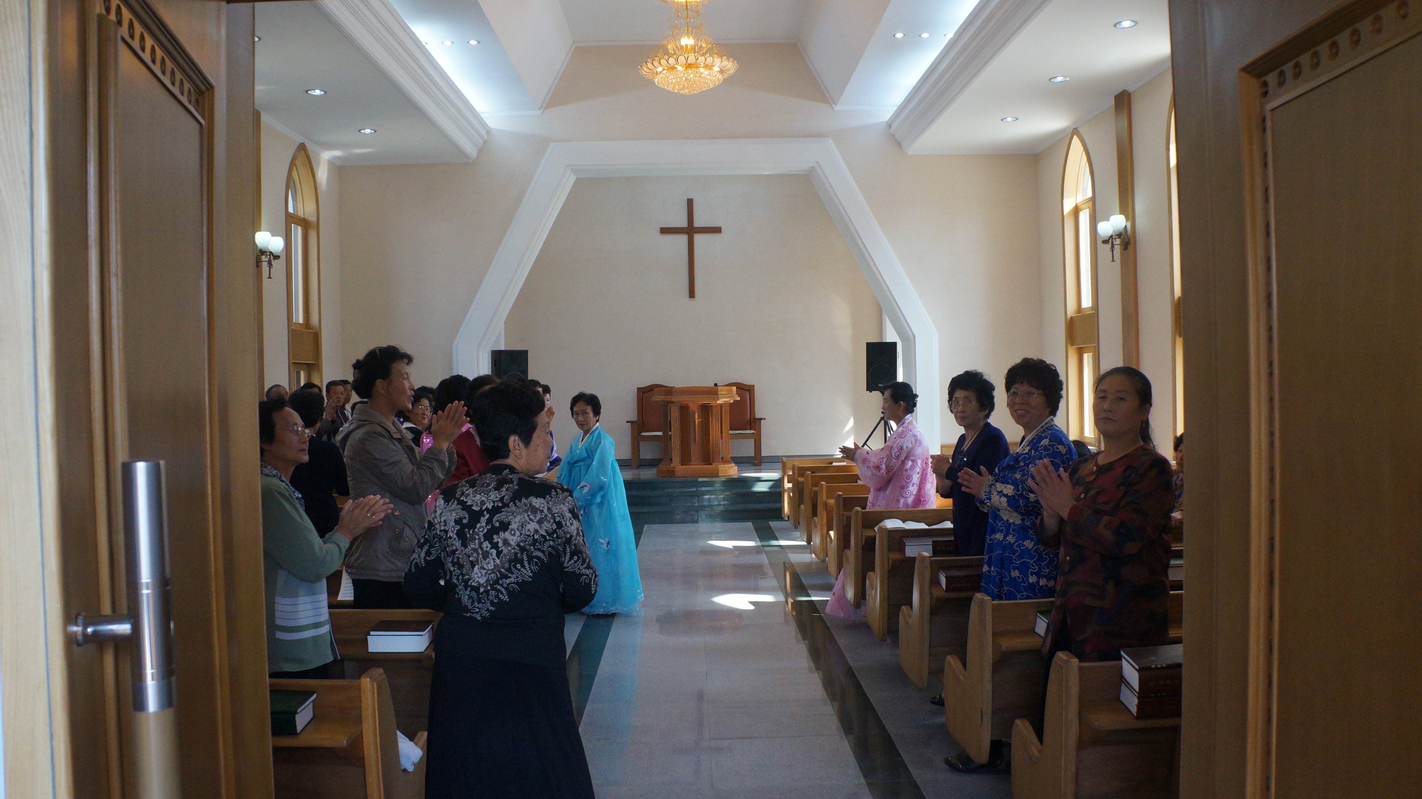 Chilgol Church in Pyongyang, where Kang Pan-sok-the mother of the late supreme leader Kim Il Sung-served as a Presbyterian deaconess