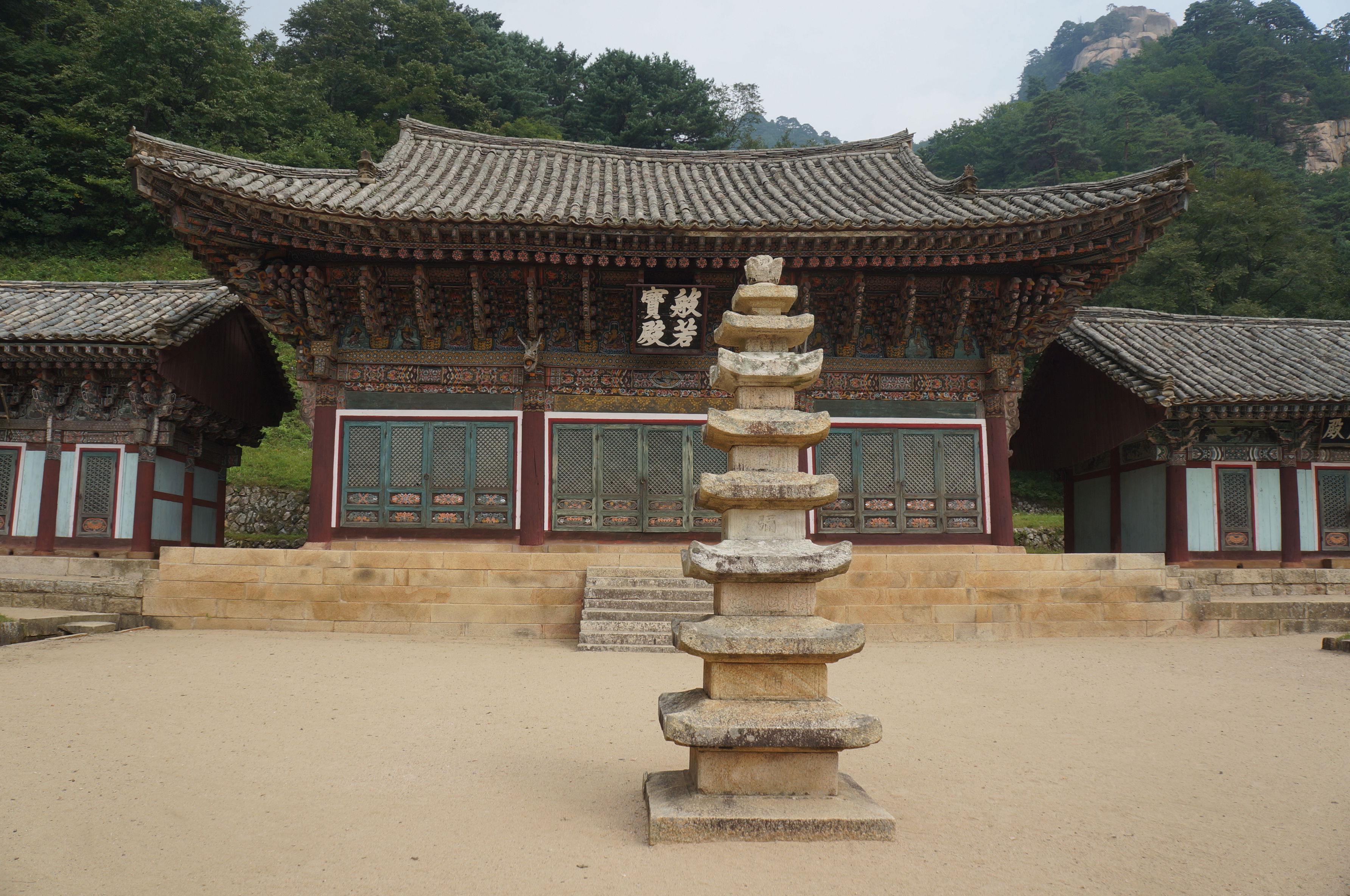 Pyohunsa Buddhist Temple, a National Treasure of North Korea.