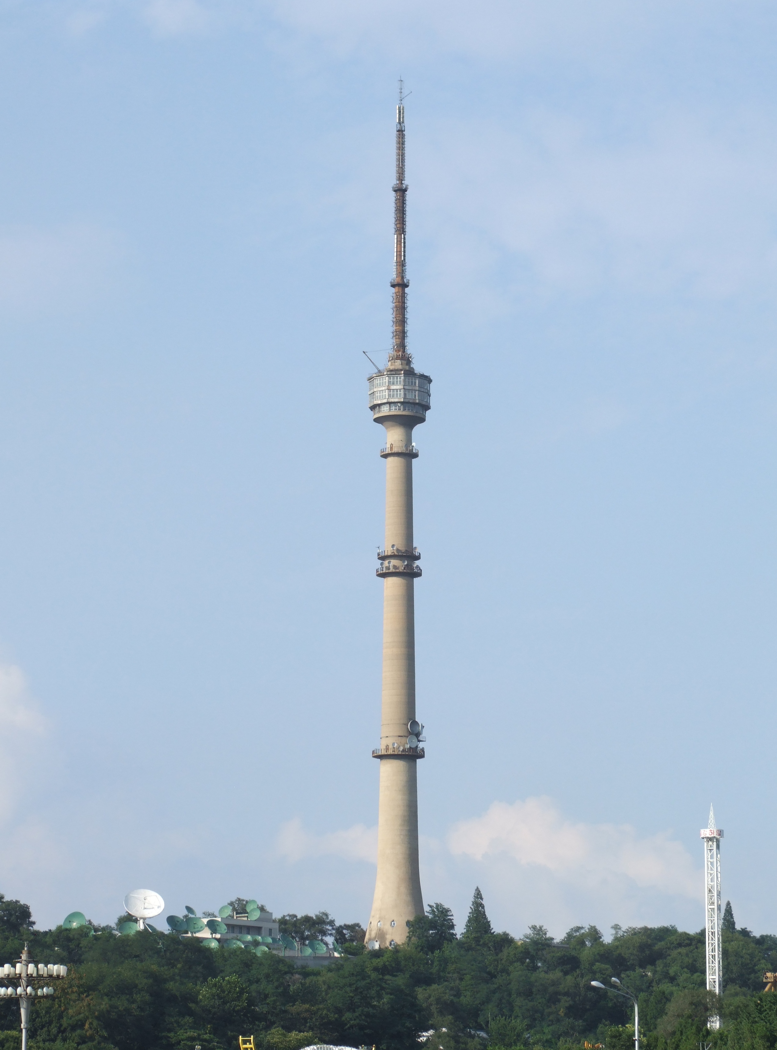 The Pyongyang TV Tower, designed after the Ostankino Tower in Moscow.
