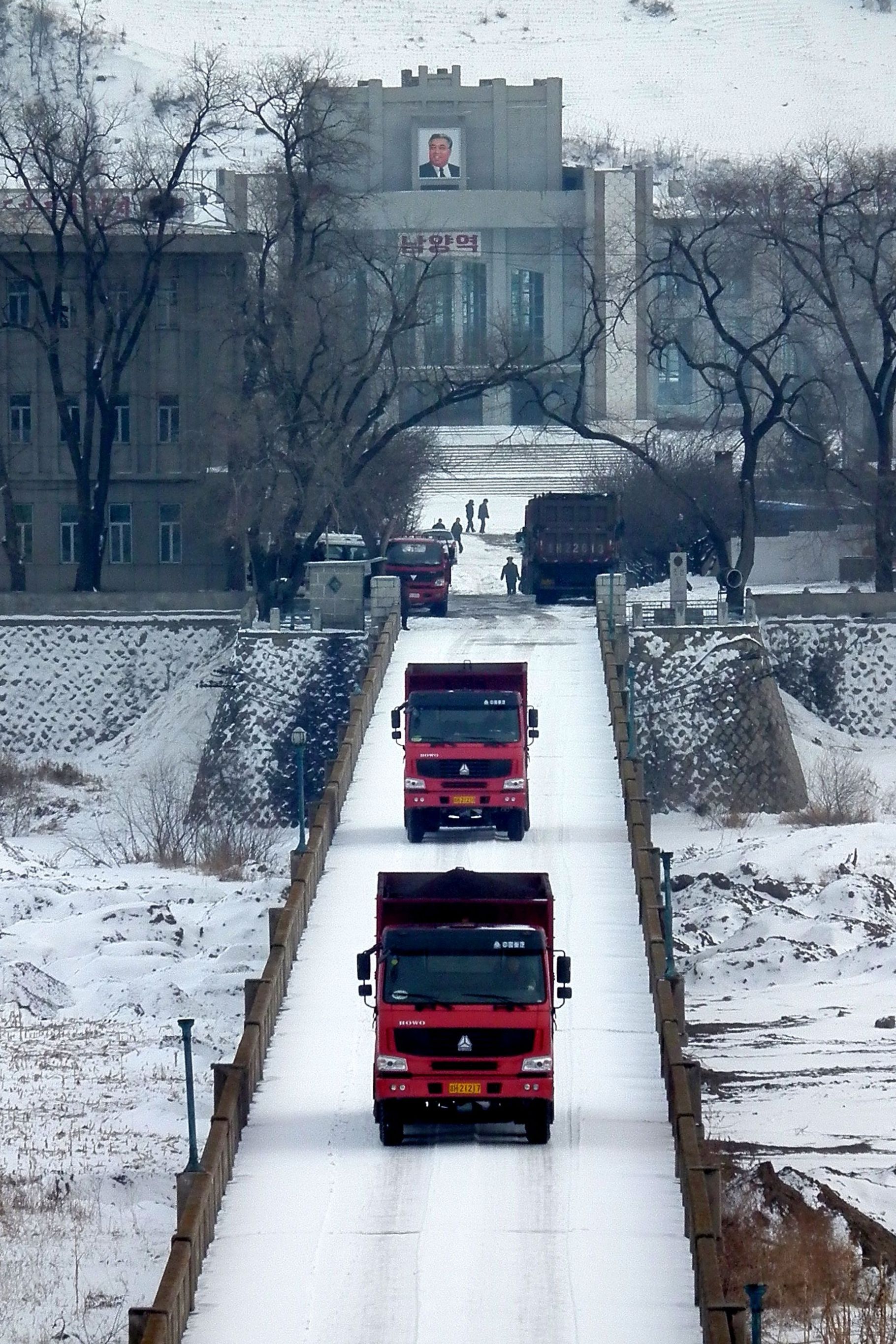 The Sino-Korean Friendship Bridge over the Tumen River, connecting China and North Korea.