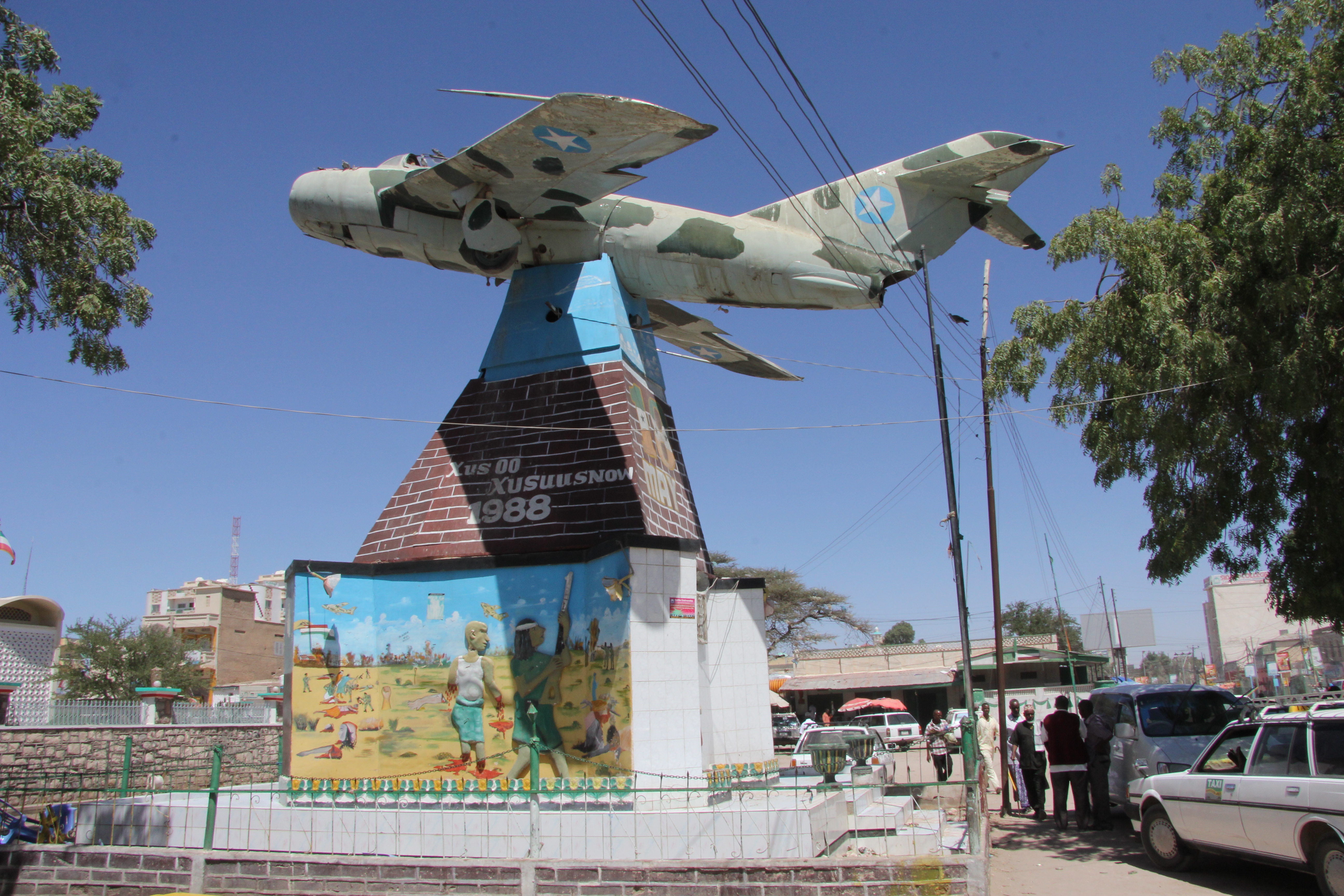 Monumen MiG di Hargeisa memperingati pemisahan Somaliland dari sisa Somalia pada tahun 1991