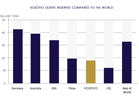 Kosovo possesses significant lignite reserves, the fifth-largest in the world, which are crucial for its energy sector but also pose environmental challenges.