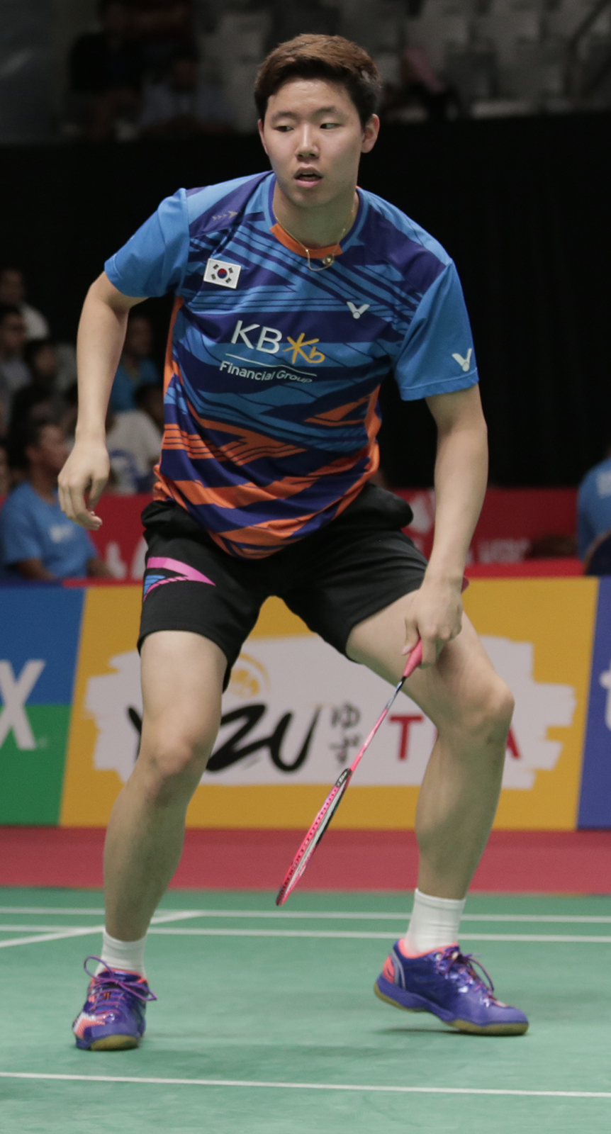 Seo Seung-jae di Terbuka Masters Indonesia 2018.
