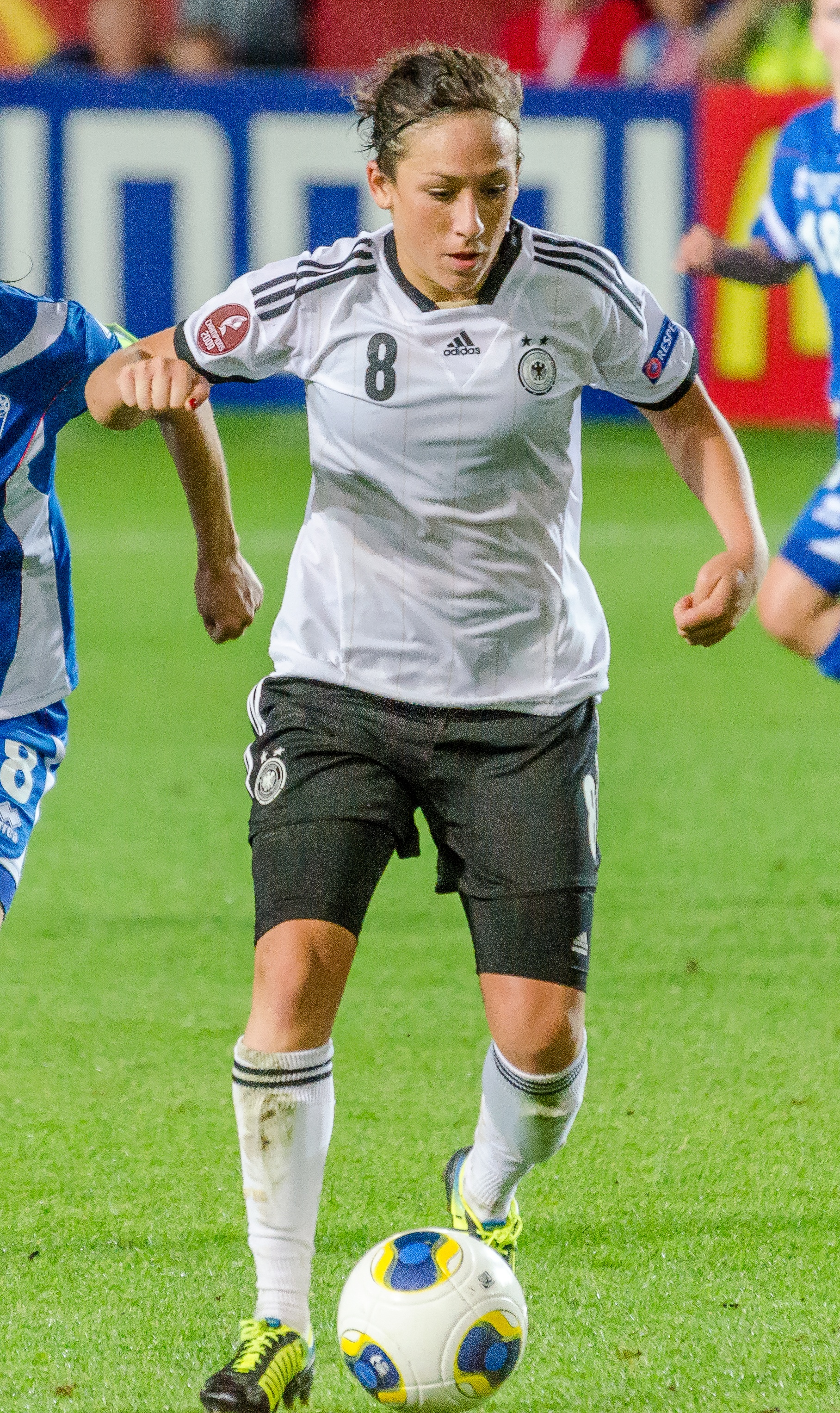 2013년 UEFA 여자 유로 2013에서 독일 대표팀으로 뛰는 케슬러