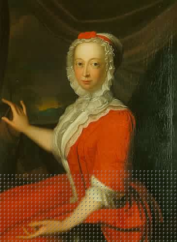 1736年、ベルナルドゥス・アッカーマによる『ハノーファーのアンナの肖像』。