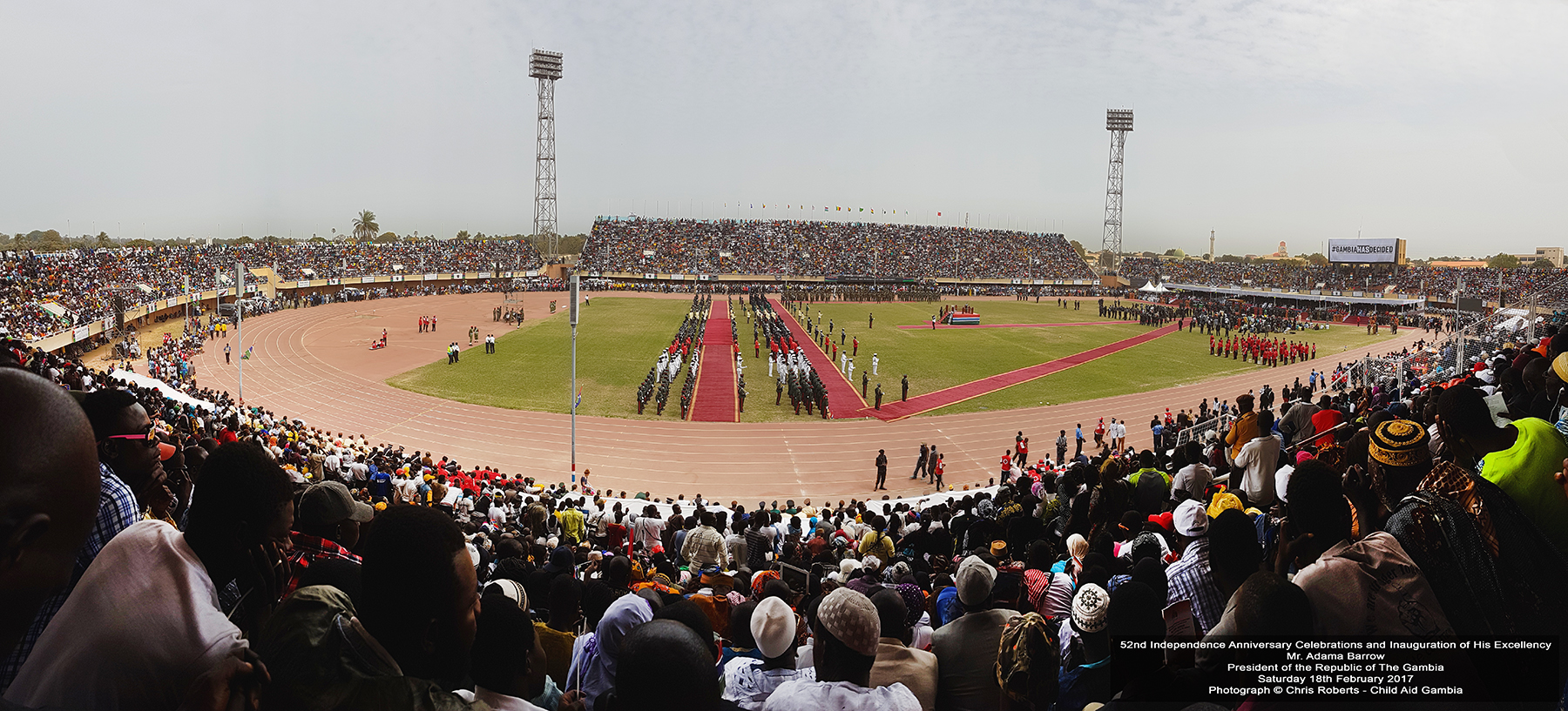 Independence Anniversary Celebrations and the inauguration of President Adama Barrow in 2017, an event of national significance.