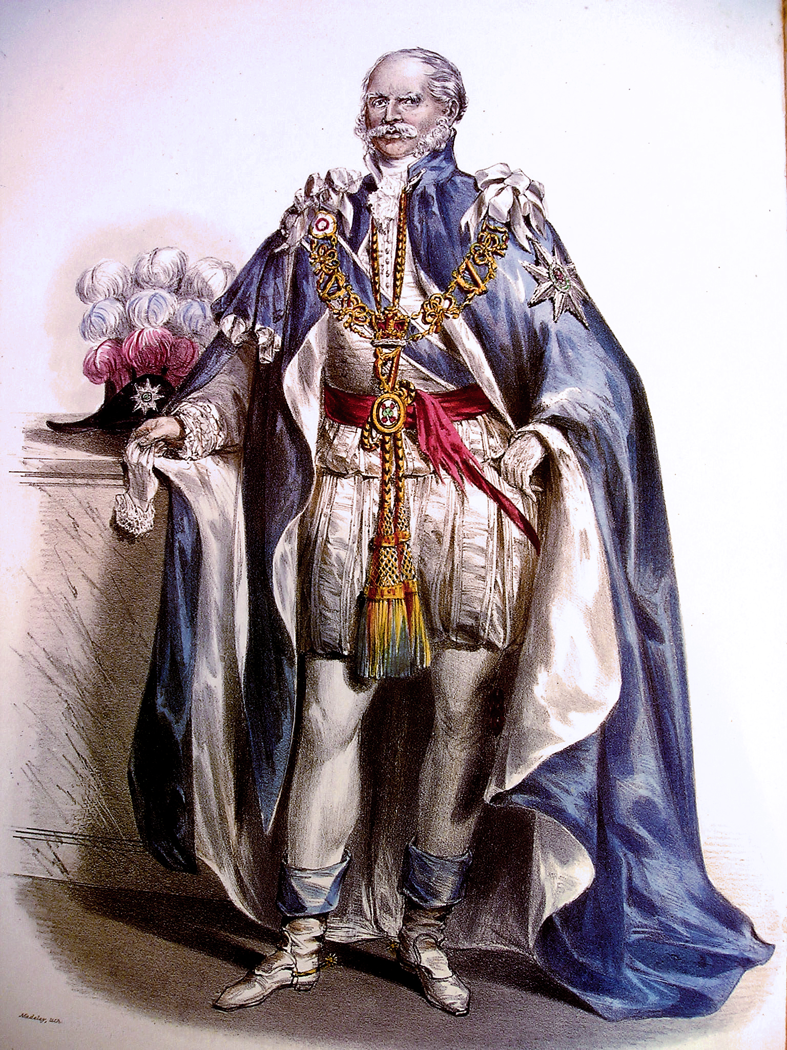 Ernest Augustus wearing the robes of a Knight of the Order of St Patrick