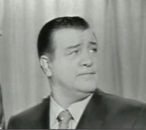 Costello being surprised on This Is Your Life in 1956