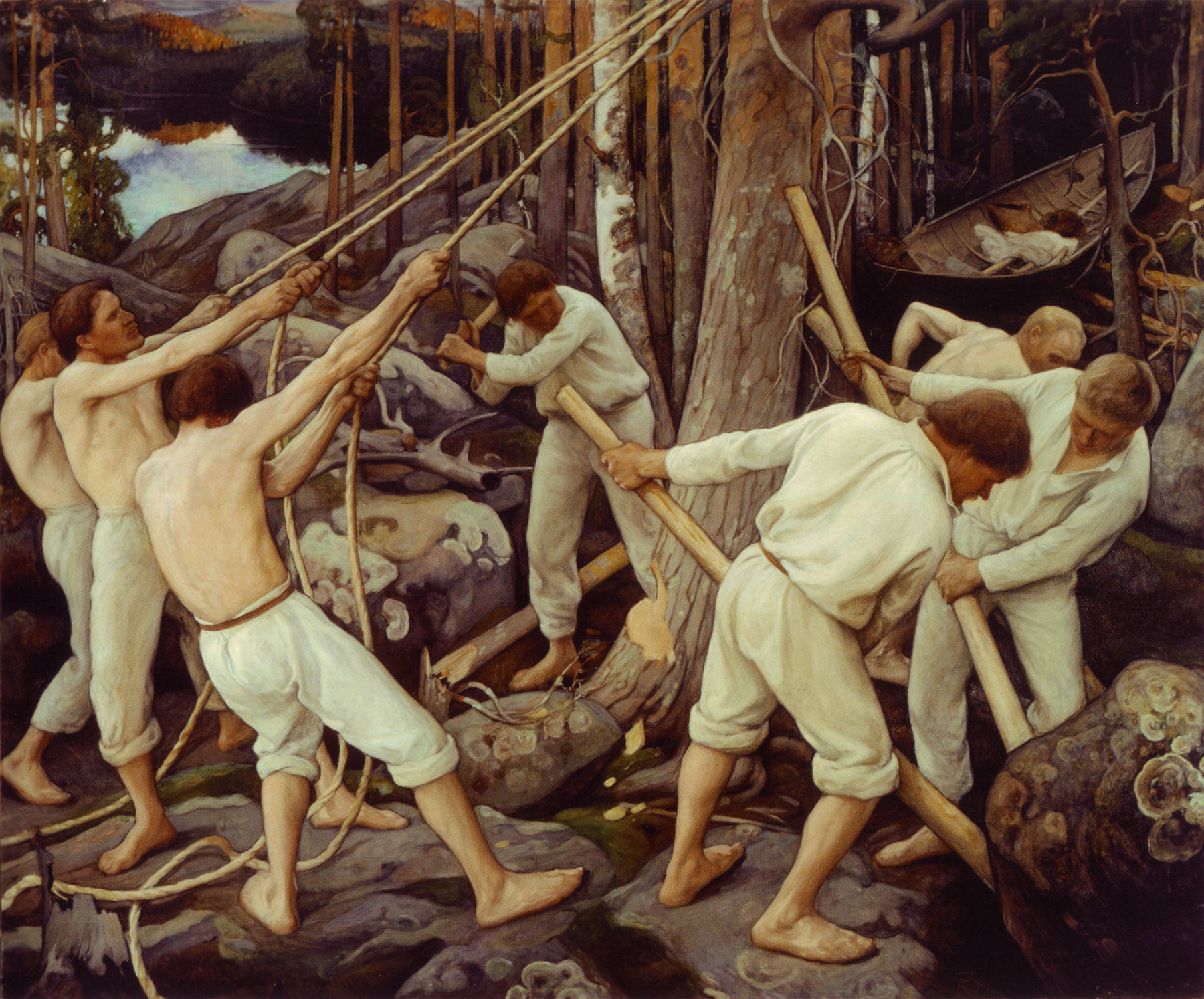 Para Perintis di Karelia (1900) oleh Pekka Halonen.