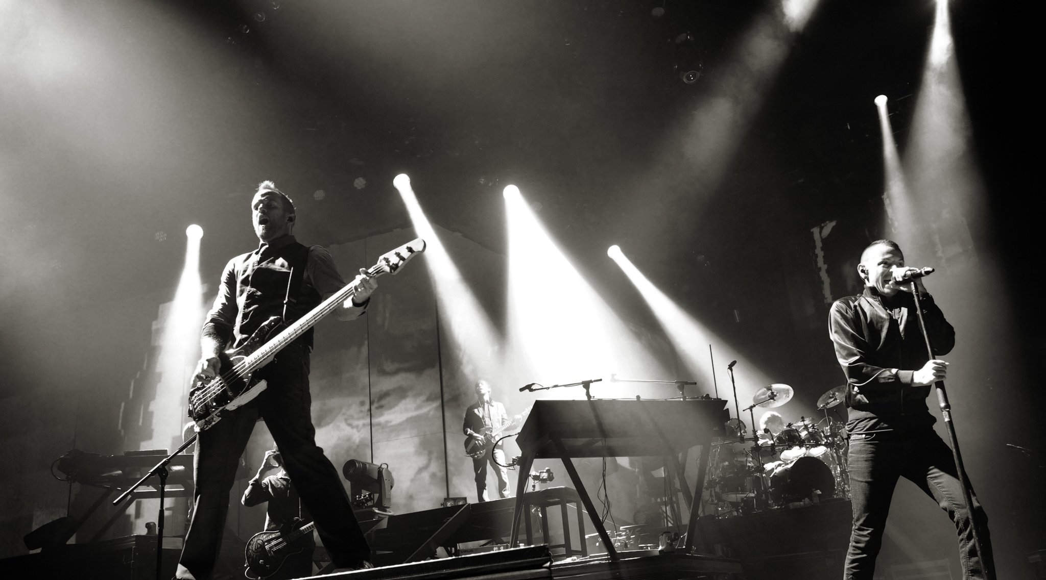 Linkin Park performing live in Berlin
