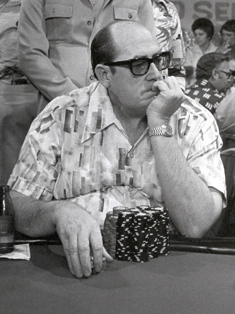 브런슨이 1976년 WSOP 메인 이벤트 우승을 향해 가고 있는 모습