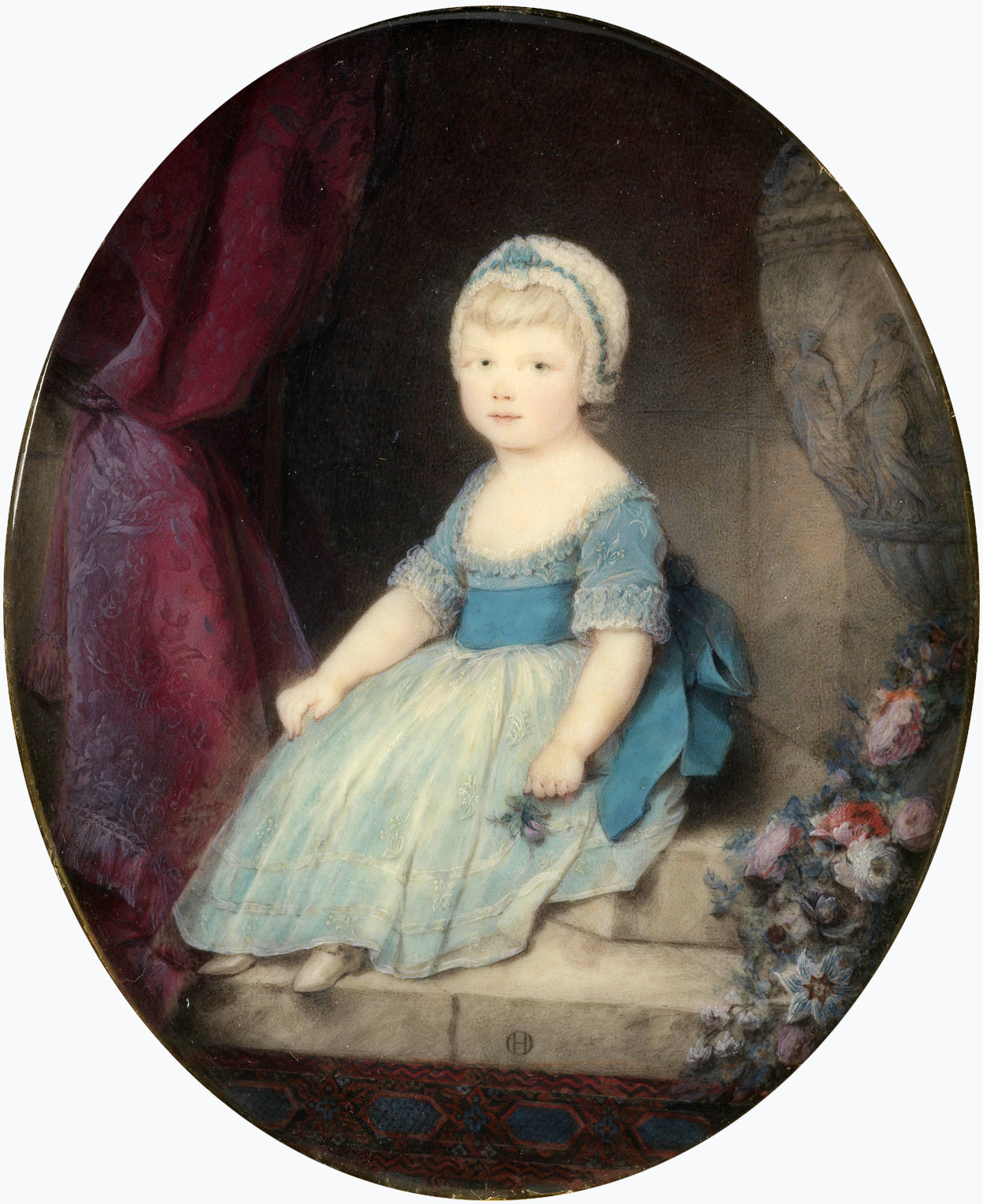 Vương nữ Vương thất năm 1769. Tranh thu nhỏ bởi Ozias Humphry, Lâu đài Windsor.