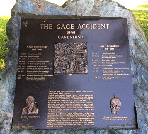 Memorial plaque, Cavendish, Vermont.