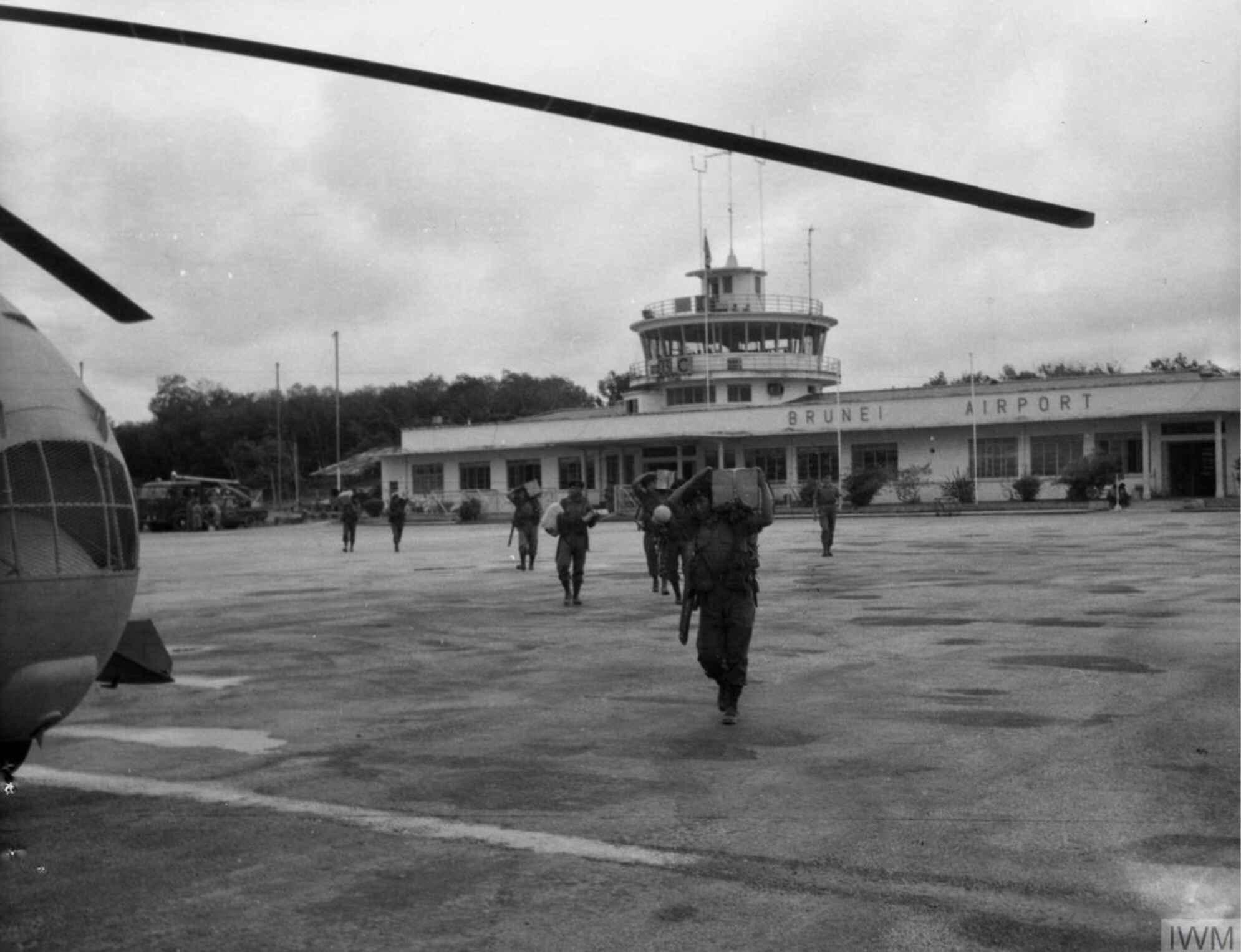 The newly built Brunei Airport as seen in December 1962