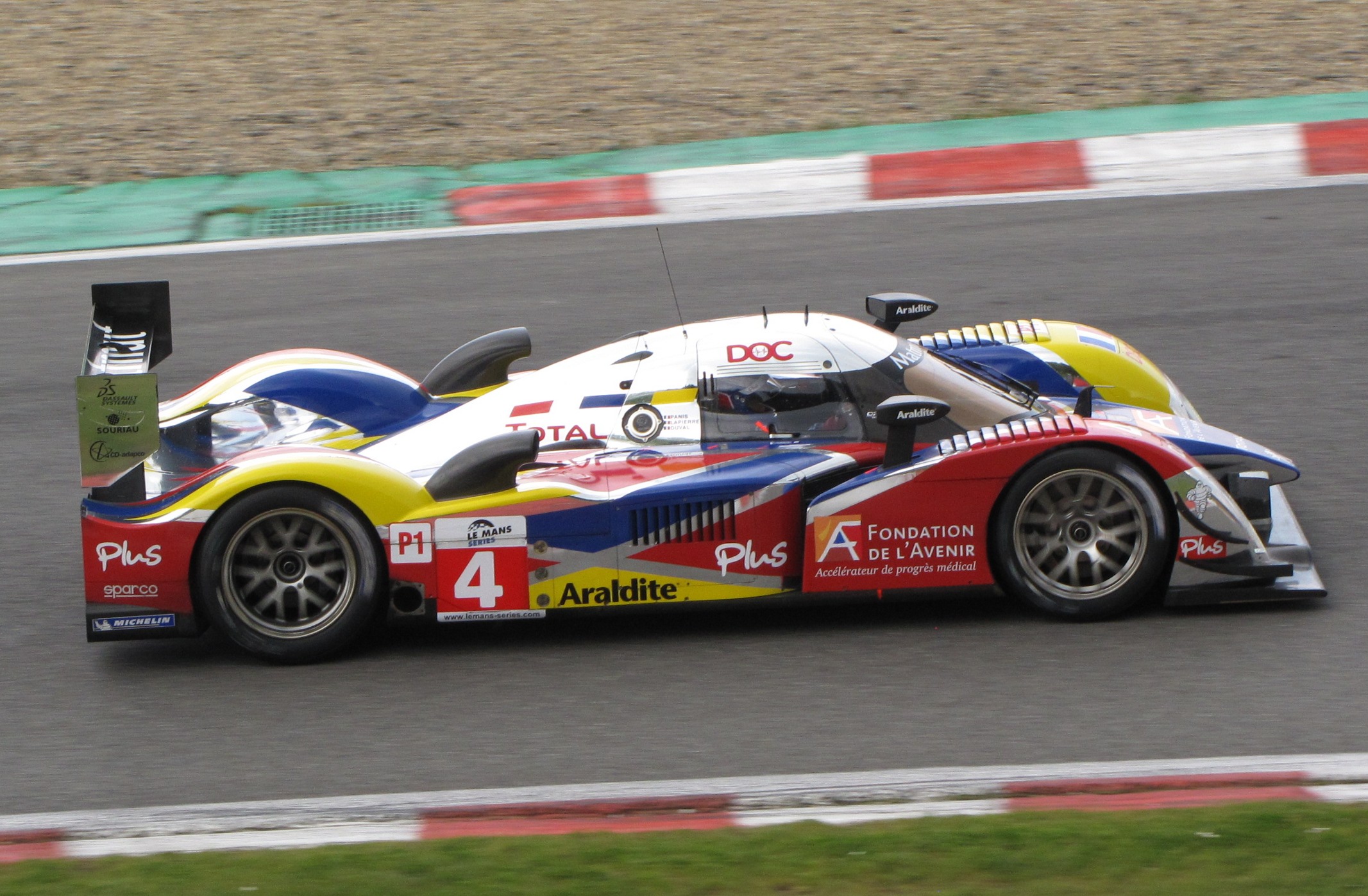 Panis mengemudi untuk Oreca di 1000 km Spa 2010.