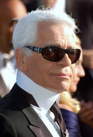 Lagerfeld at the 2007 Cannes Film Festival