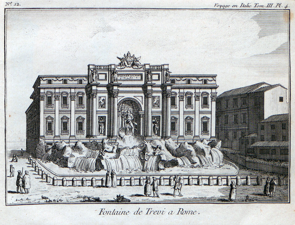 J. 라랑드의 '이탈리아를 여행하는 프랑스인'(1769)에 나오는 분수