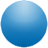 Blue snooker ball