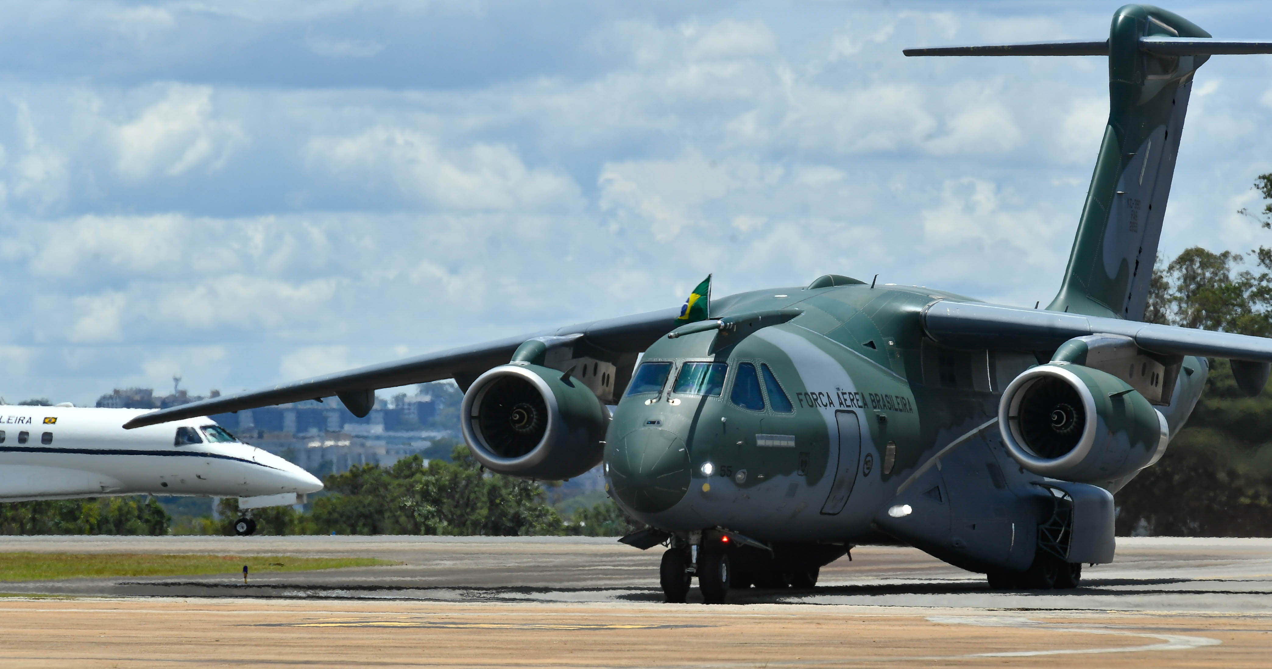 The C-390, developed by Embraer, the third largest producer of civil aircraft, after Boeing and Airbus.