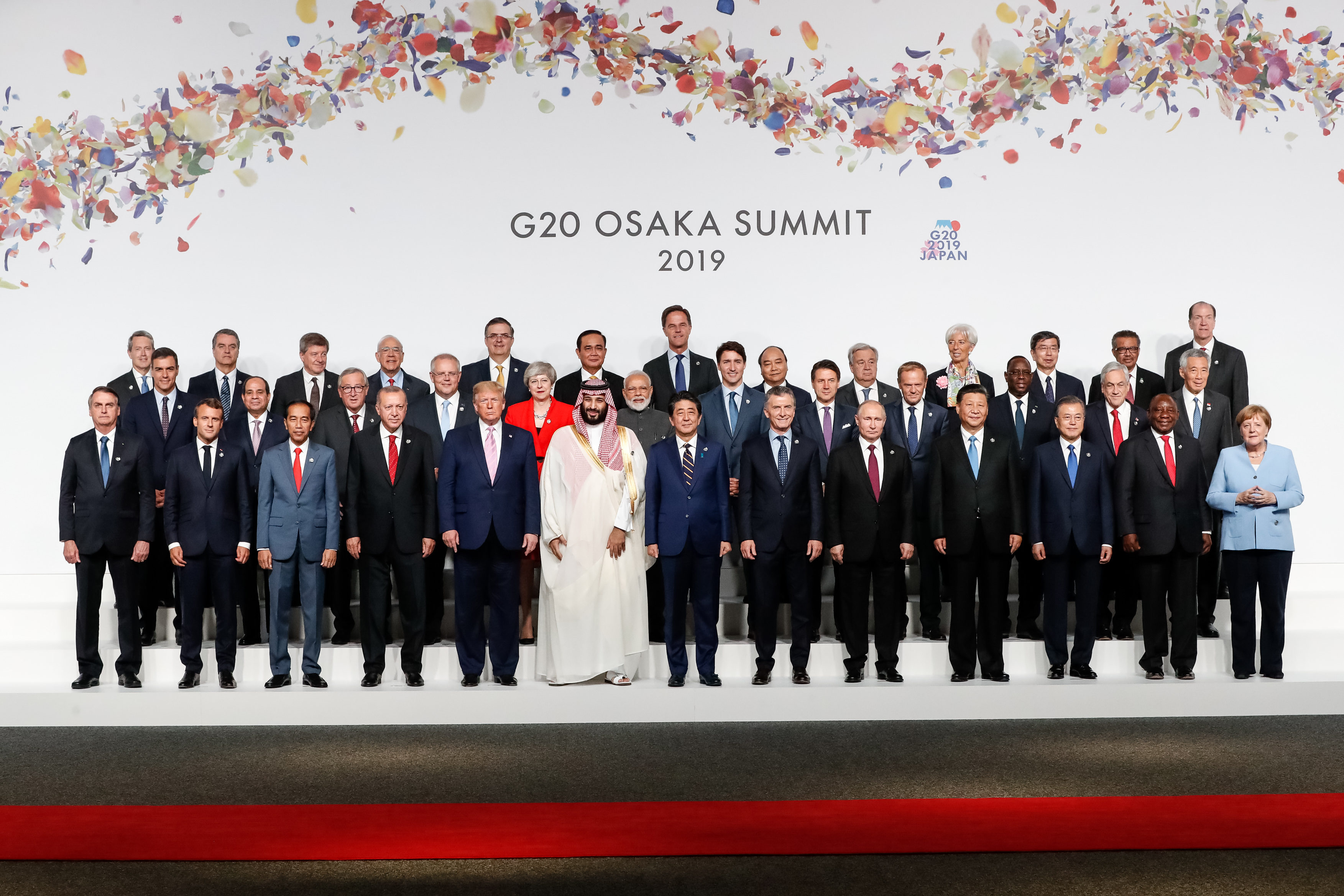 Putin cùng các đối tác G20 tại Osaka, 2019