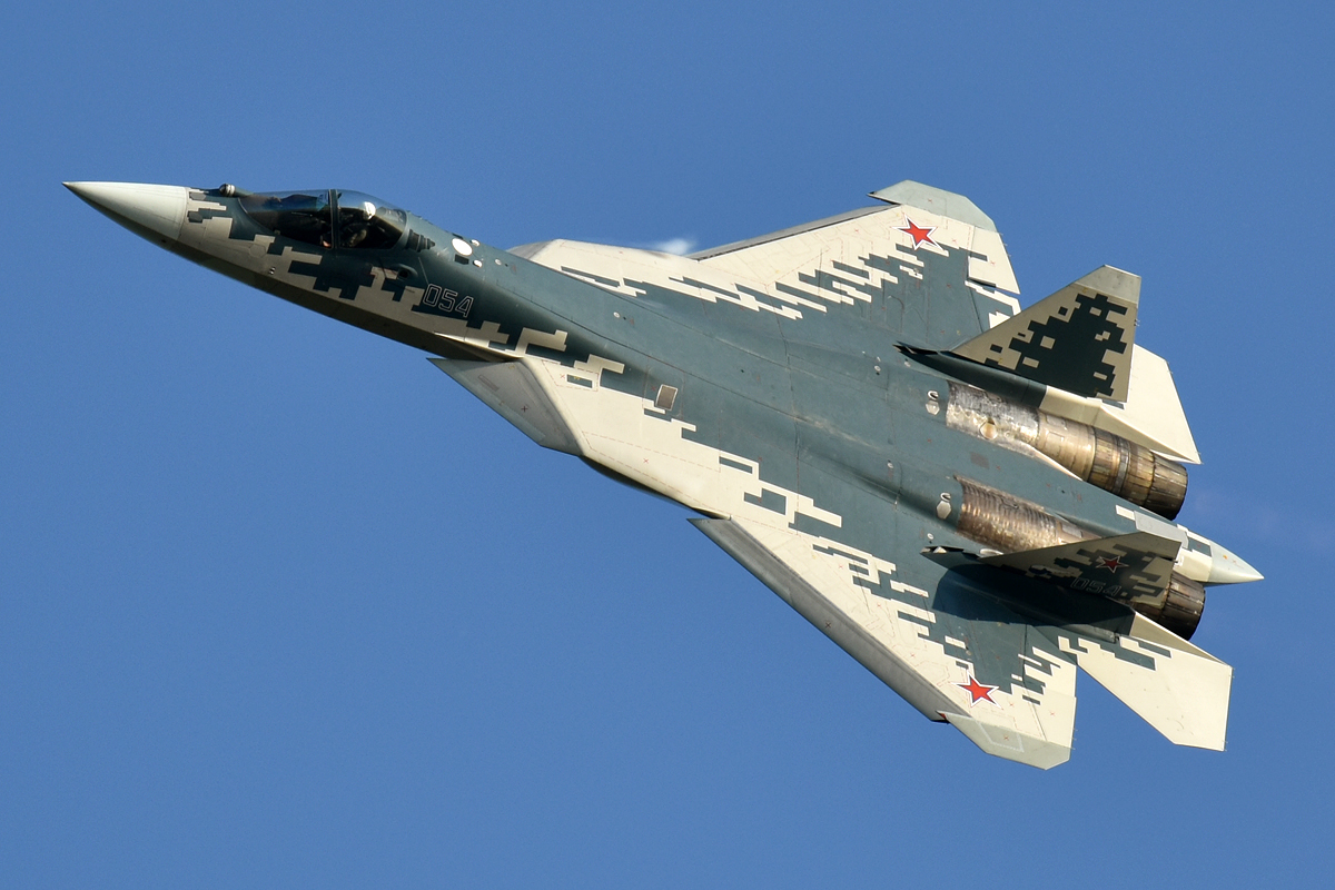 Sukhoi Su-57, một máy bay chiến đấu thế hệ thứ năm của Không quân Nga