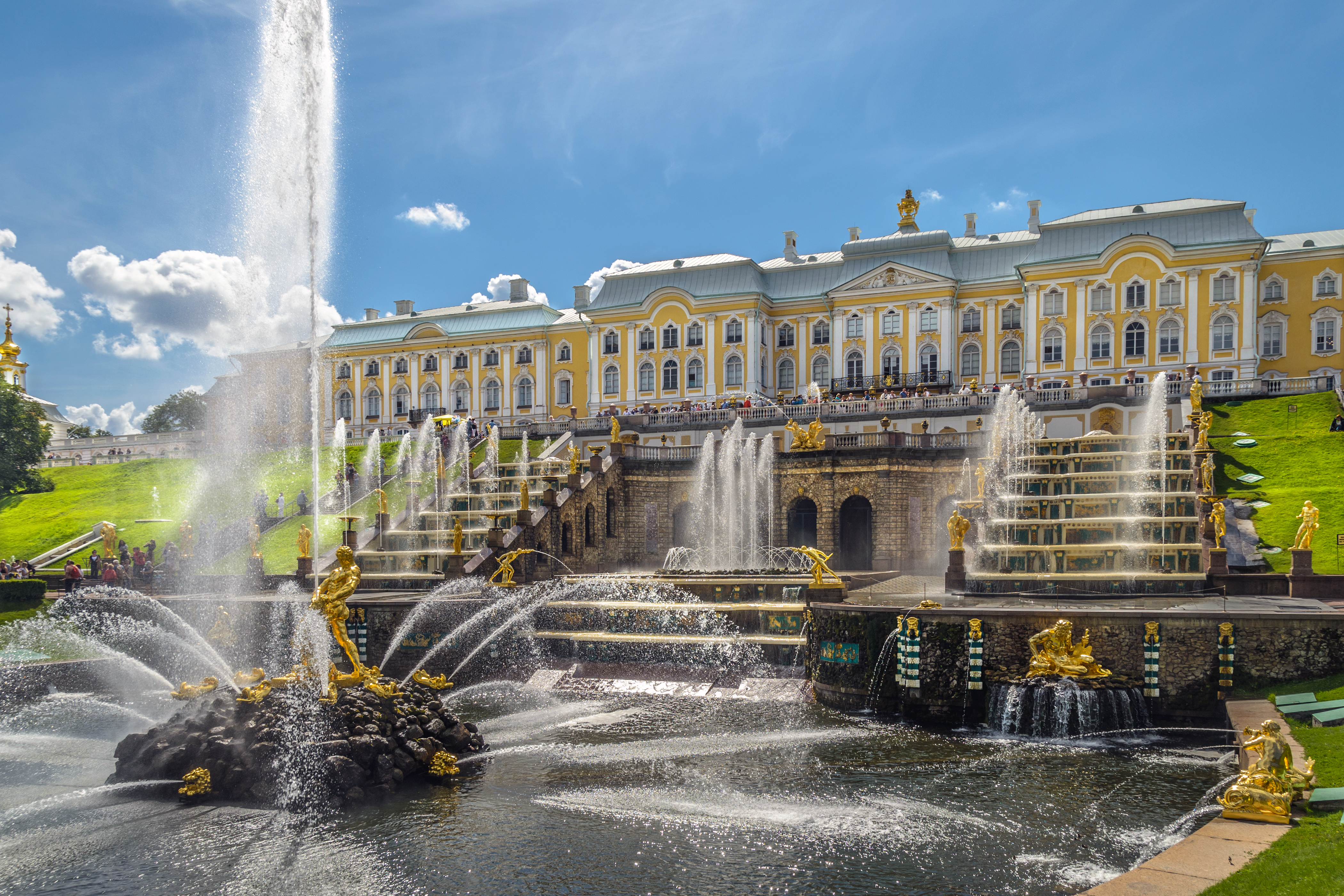 Peterhof Palace in Saint Petersburg, a UNESCO World Heritage Site.