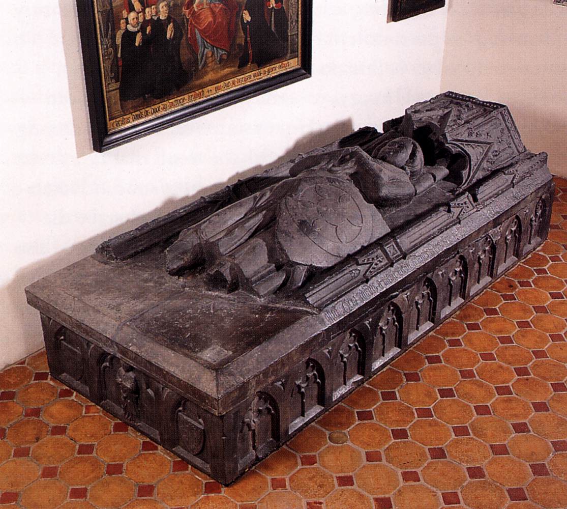 Makam abad pertengahan ksatria Brabant Arnold van der Sluijs