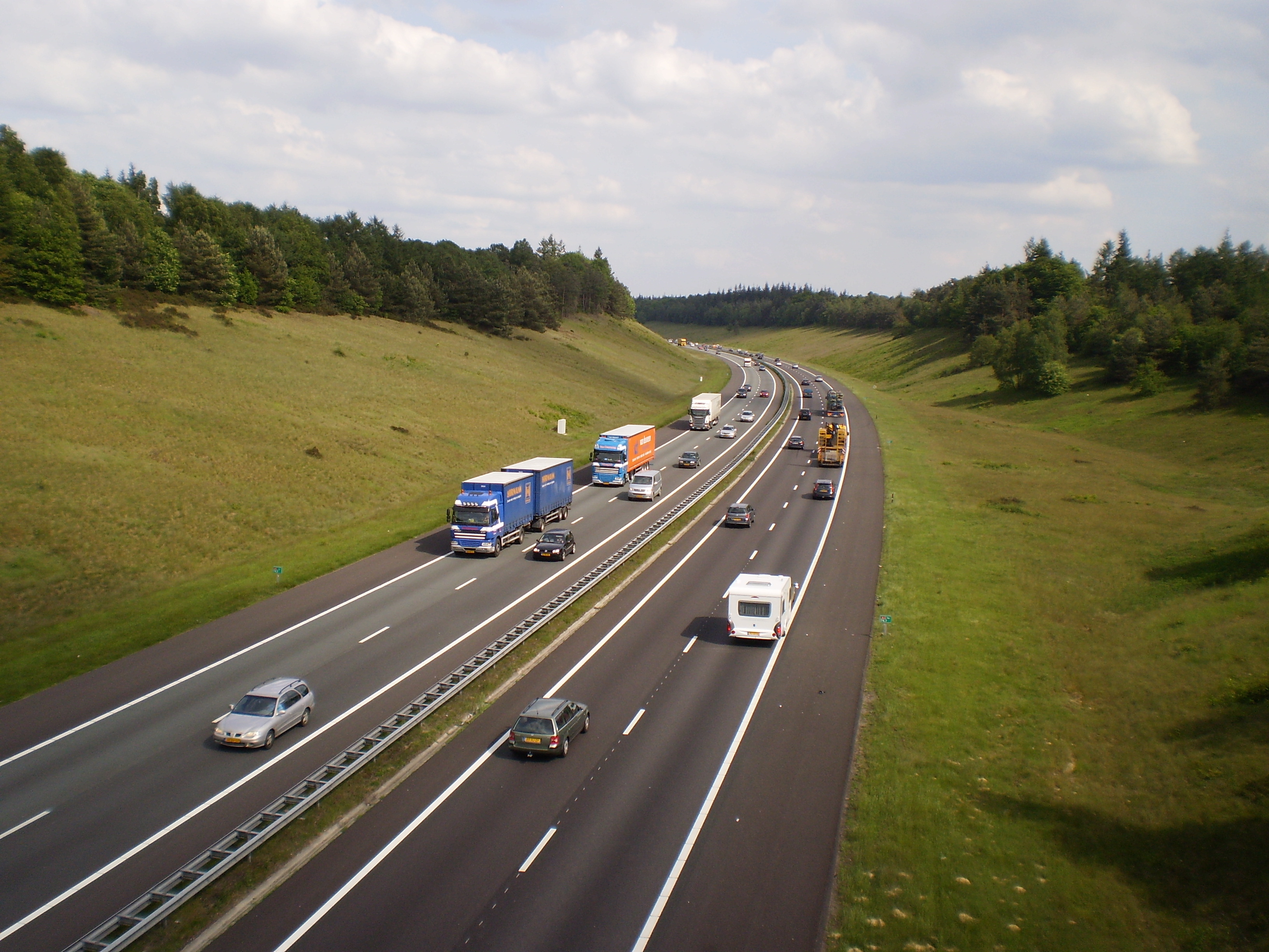 Jalan raya A1, di Gelderland