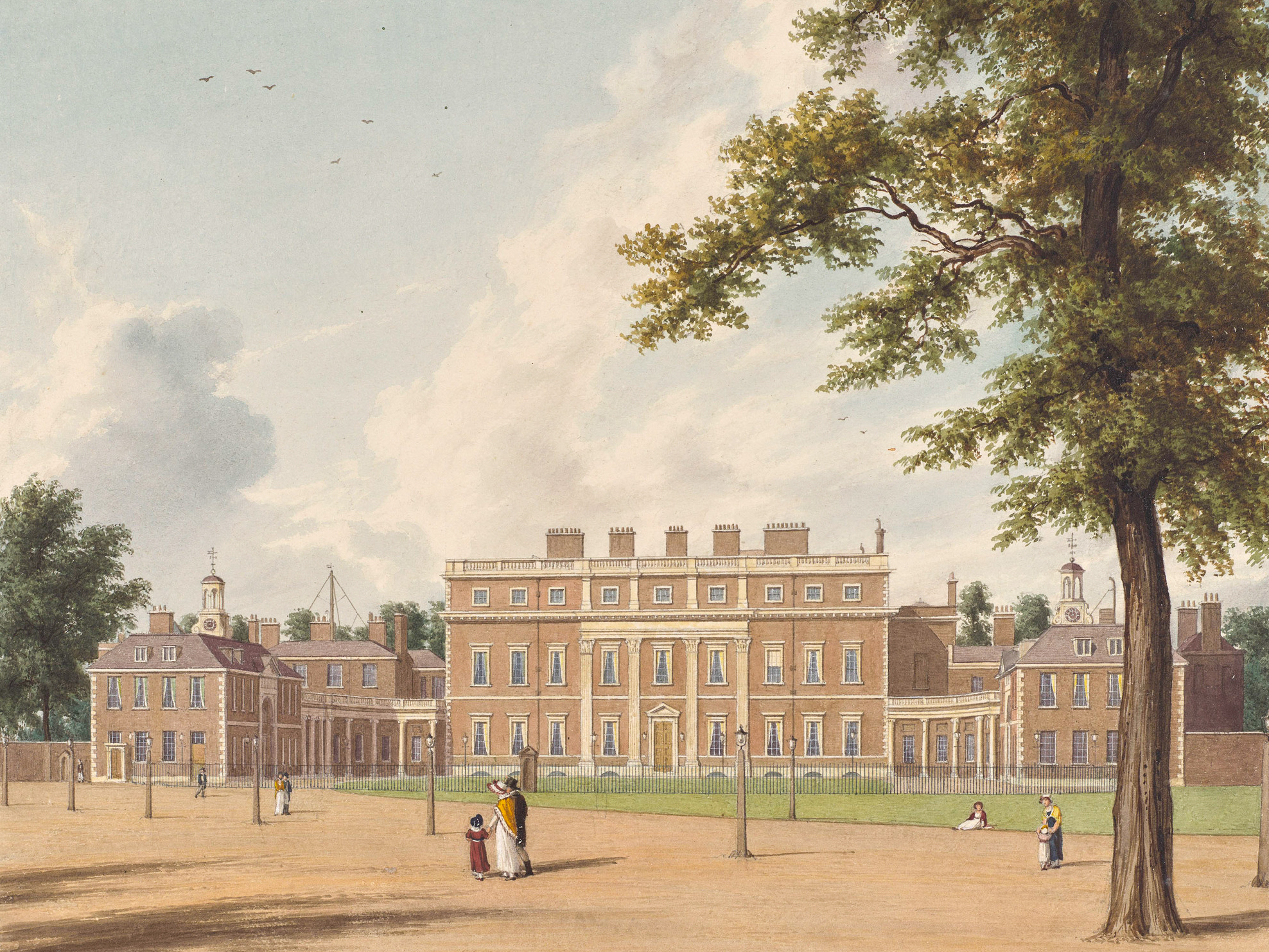 윌리엄 웨스톨이 그린 1819년의 버킹엄 저택