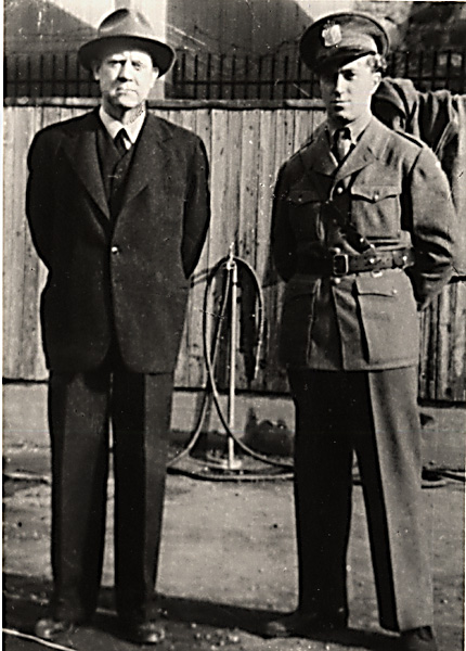 1945년 아케르스후스 요새에 구금된 비드쿤 크비슬링.