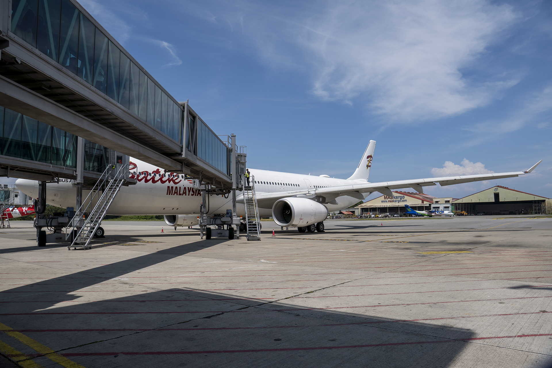 코타키나발루 국제공항의 에어버스 A330-300