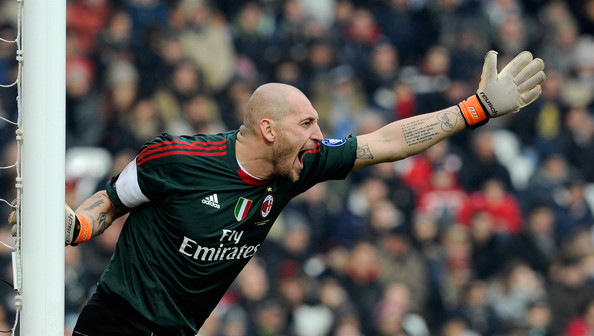 Abbiati bersama AC Milan pada tahun 2012